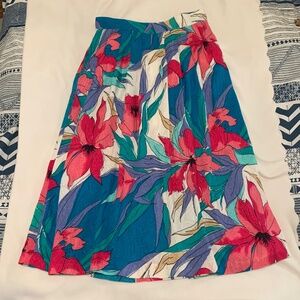 Vintage Floral Skirt